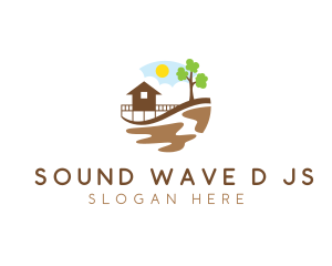 Beach House Resort logo design