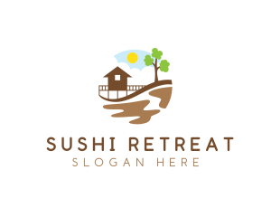 Beach House Resort logo design