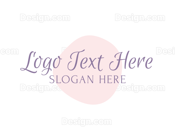 Watercolor Script Wordmark Logo