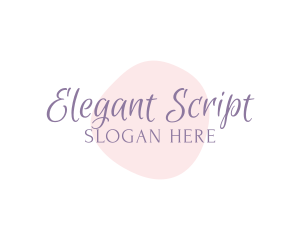 Watercolor Script Wordmark logo design