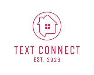 Housing Real Estate Chat logo design