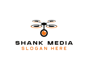 Camera Lens Drone logo design