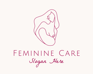 Breastfeeding Mother & Child logo design