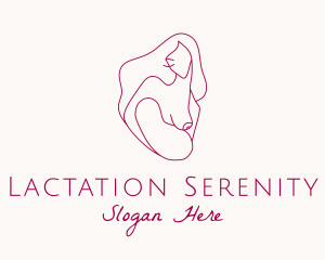 Breastfeeding Mother & Child logo design