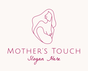 Breastfeeding Mother & Child logo design