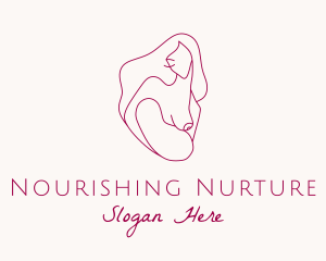 Breastfeeding Mother & Child logo design