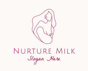 Breastfeeding Mother & Child logo design