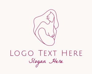 Obstetrics - Breastfeeding Mother & Child logo design