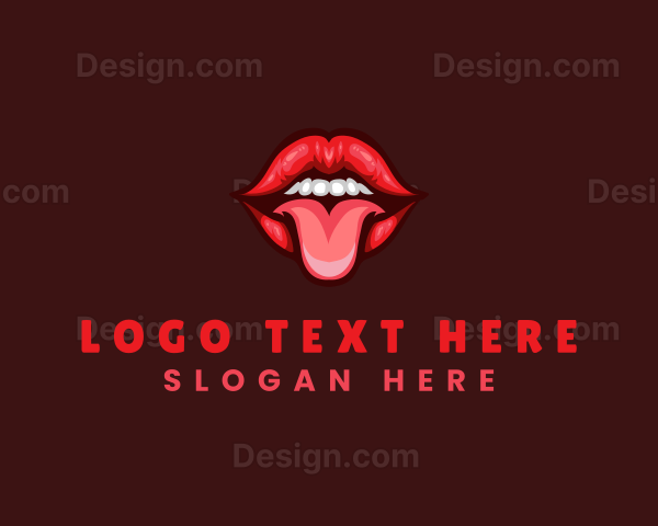 Tongue Sexy Lips Logo