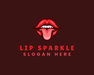 Tongue Sexy Lips logo design