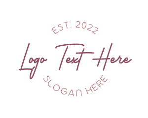 Elegant Cursive Wordmark logo