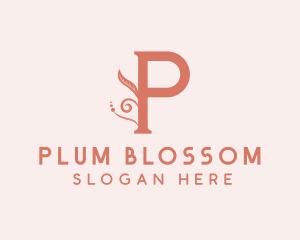 Plant Garden Letter P  logo design