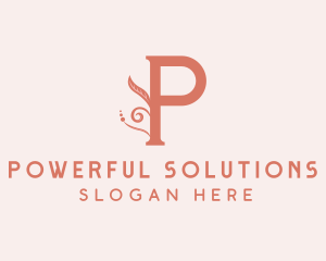 Plant Garden Letter P  logo design