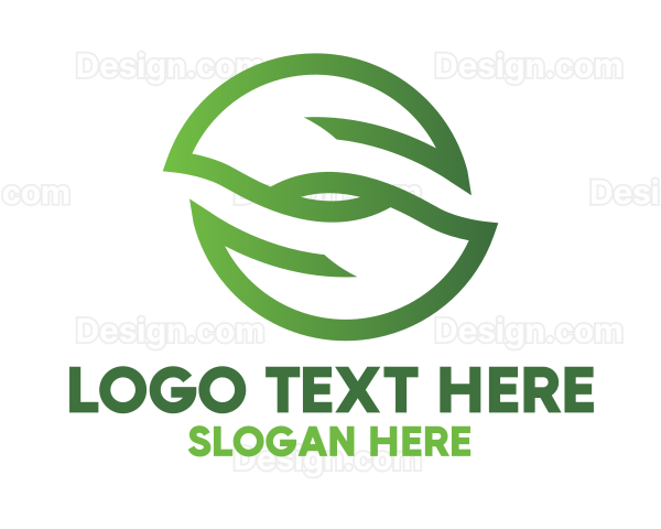 Twin Leaf Outline Logo