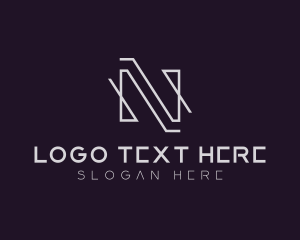 Professional Firm Letter N logo design