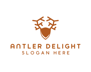 Deer Antlers Crest logo