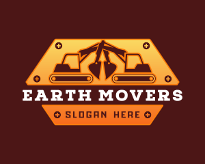 Excavator Machinery Backhoe  logo