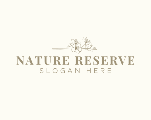 Natural Aesthetic Floral logo design