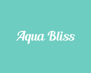 Aqua Fresh Text logo design