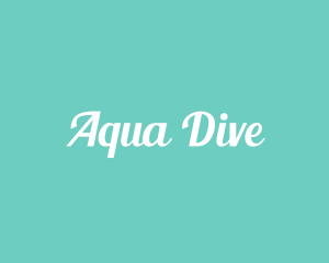 Aqua Fresh Text logo design