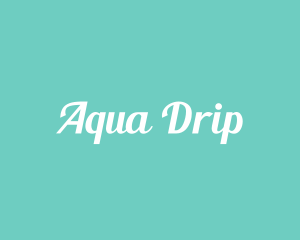 Aqua Fresh Text logo design