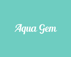 Aqua Fresh Text logo design