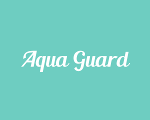 Aqua Fresh Text logo design