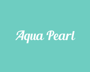 Aqua Fresh Text logo design