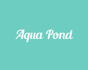 Aqua Fresh Text logo design