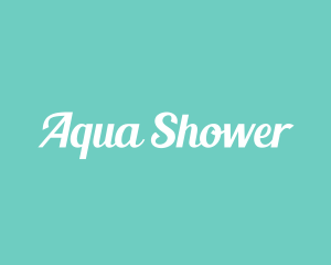 Aqua Fresh Text logo design