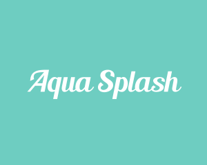 Aqua Fresh Text logo design