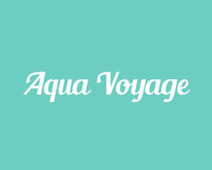 Aqua Fresh Text logo design