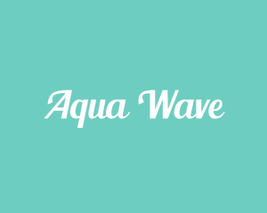 Aqua Fresh Text logo design