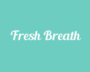 Aqua Fresh Text logo design