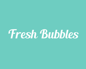 Aqua Fresh Text logo design