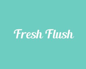 Aqua Fresh Text logo design