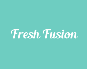 Aqua Fresh Text logo design