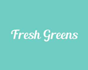 Aqua Fresh Text logo design