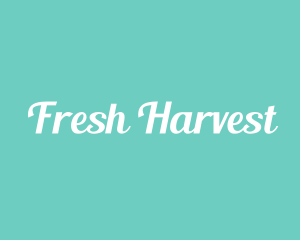 Aqua Fresh Text logo design