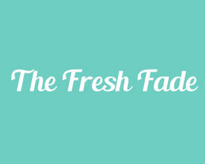 Aqua Fresh Text logo design