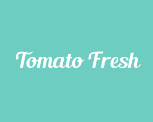 Aqua Fresh Text logo design