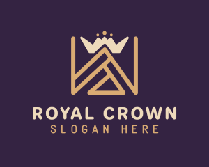 Medieval Crown Letter W logo