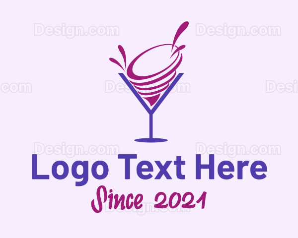 Tornado Liquor Drink Logo