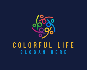 Colorful Group Alliance logo design