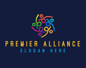 Colorful Group Alliance logo design