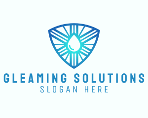 Liquid Shine Crest logo design