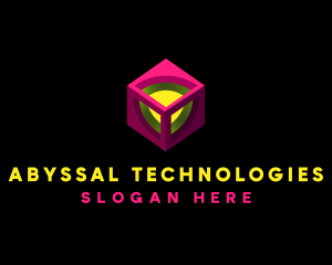 Digital Gaming Cube Technology logo design