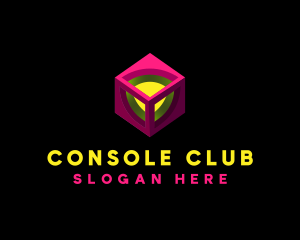 Digital Gaming Cube Technology logo design