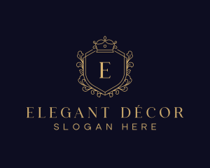 Decorative Royal Crown logo design