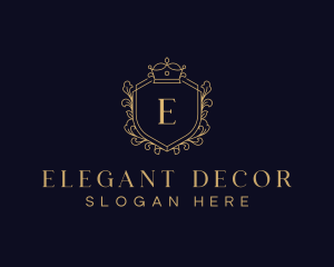 Decorative Royal Crown logo design